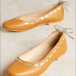 Anthropologie Jasper and Jeera Bowback Ballerinas NWT